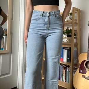 Light Wash Wide Leg Jeans